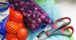Что делать с сетчатыми авоськами для овощей и фруктов Что можно сделать из сеточки
